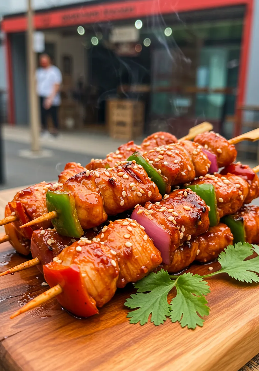 Spicy Chicken Skewers